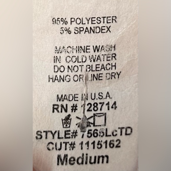 Liberty Wear Cowgirl Dress with Western Print, Sequins, & Lace Netted Hem Medium - Picture 14 of 15